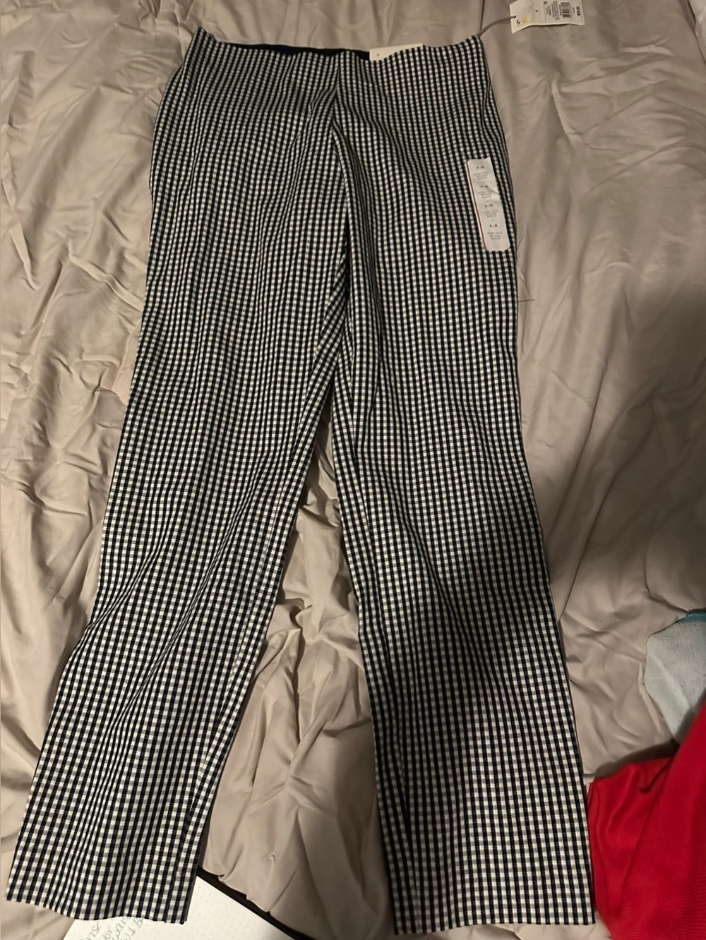 Target Black and White Gingham Skinny Pants - Women